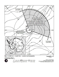 South Pole station map